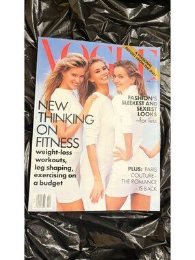 Vogue Magazine April 1991 Karen Mulder, Nikki Taylor, Judit Masco